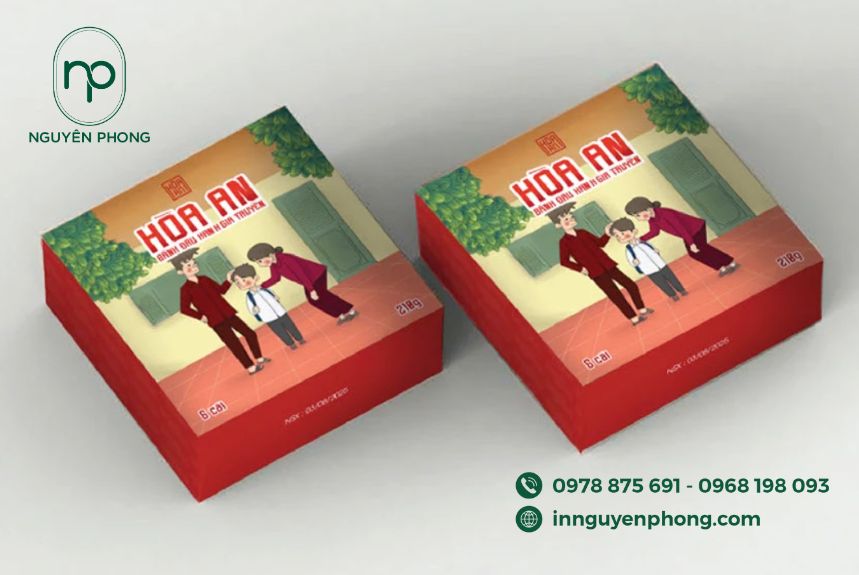 mẫu hộp bánh đậu xanh làm quà biếu